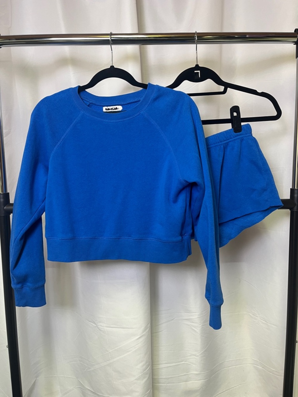 Katie J NYC girls Tween Dylan crew sweatshirt and matching shorts Set XS